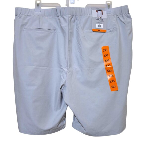 Greg Norman Pull-On Golf Short Men's Size XXL Stretch Waistband Draw Cord Gray - Picture 4 of 10